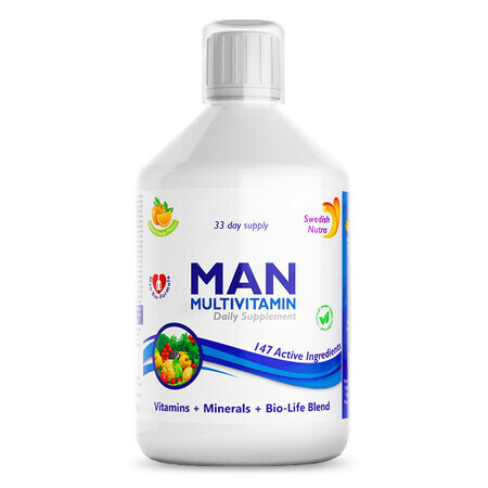 Líquido multivitamínico para hombres, 500 ml, Swedish Nutra