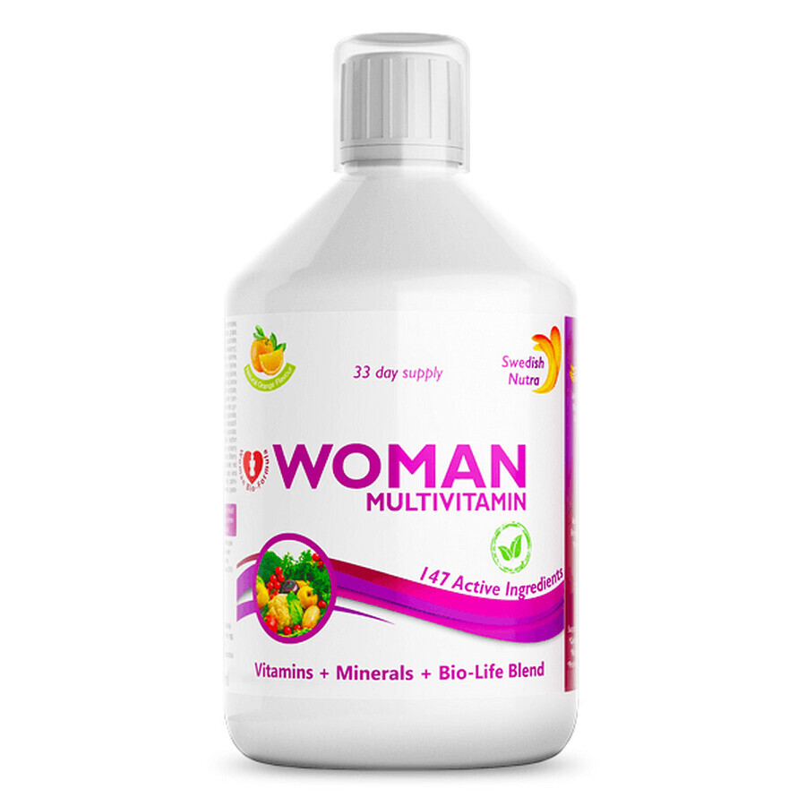 Líquido multivitamínico para mujeres, 500 ml, Swedish Nutra