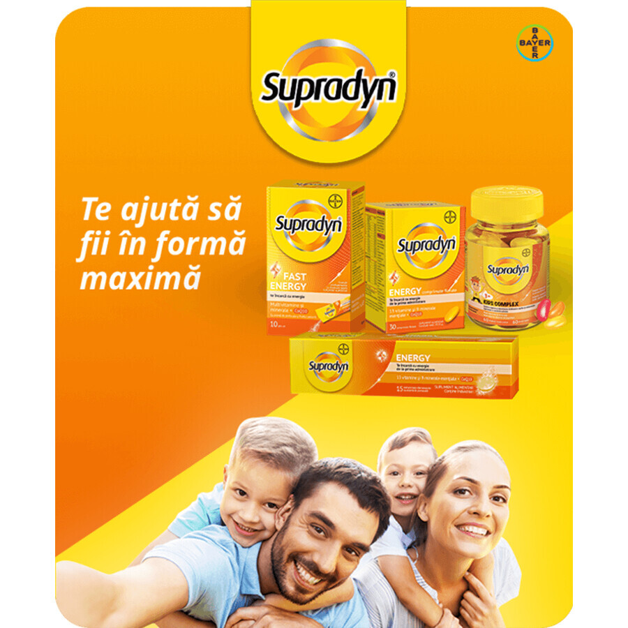 Supradyn Energy, Multivitaminas, 15 comprimidos efervescentes, Bayer