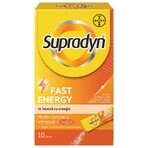 Supradyn Fast Energy, Multivitamine, 10 plicuri granule orodispersabile cu dizolvare rapida, Bayer