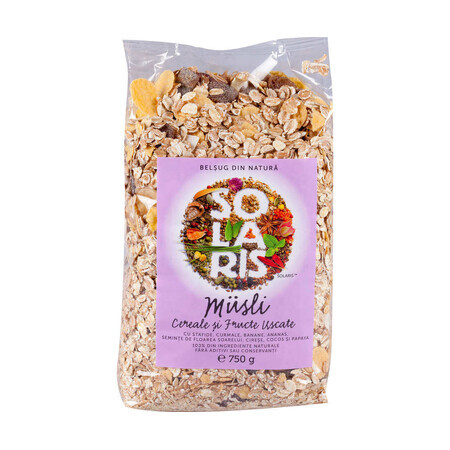 Musli cereales y frutos secos, 500 g, Solaris