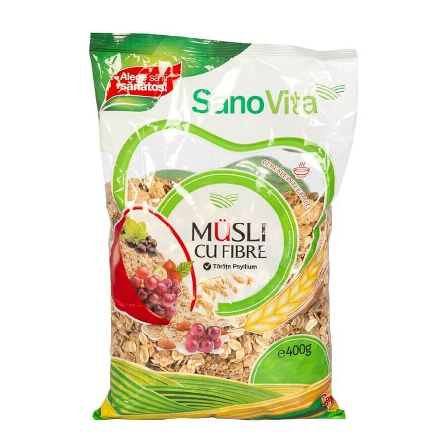 Musli con fibra, 400 g, Sanovita