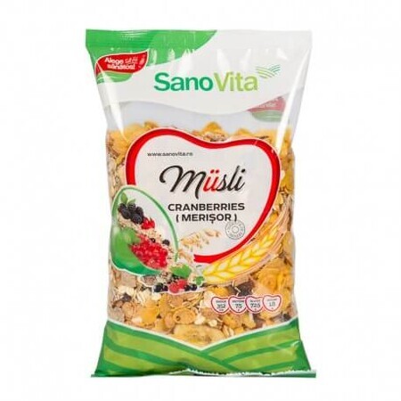 Musli cu merisor, 400 g, Sanovita