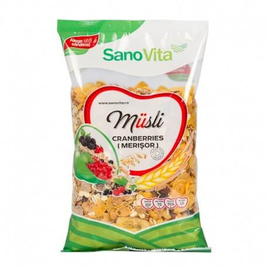 Musli con cereza, 400 g, Sanovita