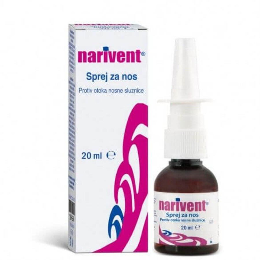 Narivent solución nasal, 20 ml, PlataMed