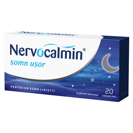 Nervocalmin Sleep Easy, 20 cápsulas, Biofarm