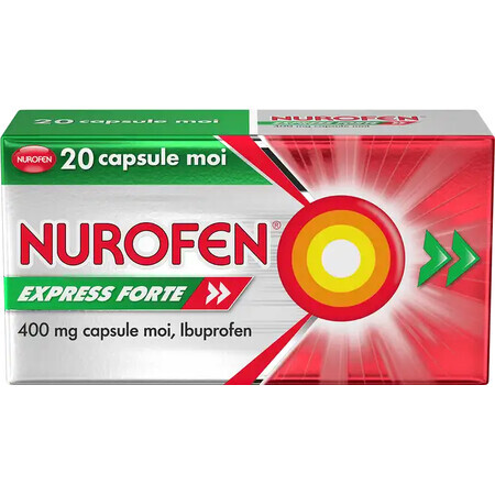 Nurofen Express Forte 400 mg, 20 capsules, Reckitt Benckiser Healthcare