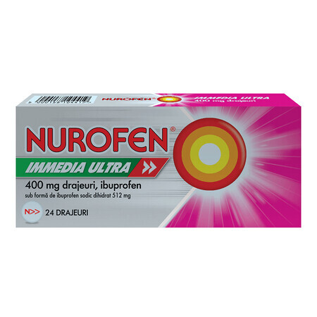 Nurofen Immedia Ultra 400 mg, 24 sobres, Rockitt Benckiser Healthcare