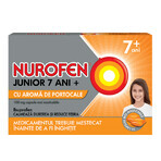 Nurofen Junior al gusto di arancia, 7 anni+, 100 mg, 12 capsule, Reckitt Benckiser