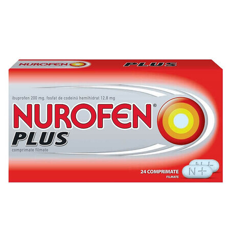 Nurofen Plus, 24 tabletten, Reckitt Benckiser Healthcare