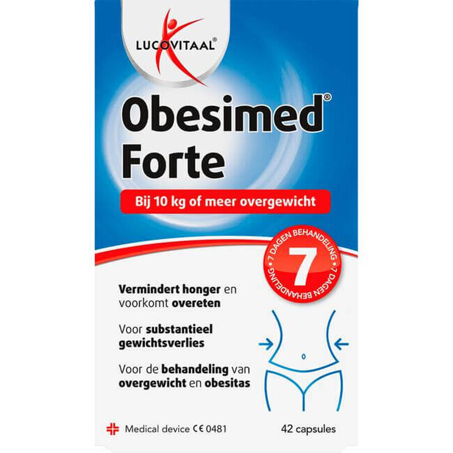 Obesimed Forte, 10 kg o più in sovrappeso, 42 capsule, Lucovitaal