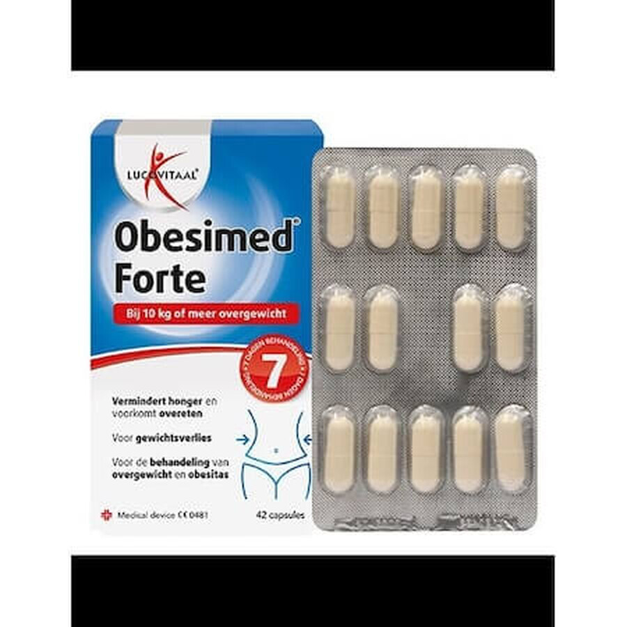 Obesimed Forte, 10 kg o più in sovrappeso, 42 capsule, Lucovitaal