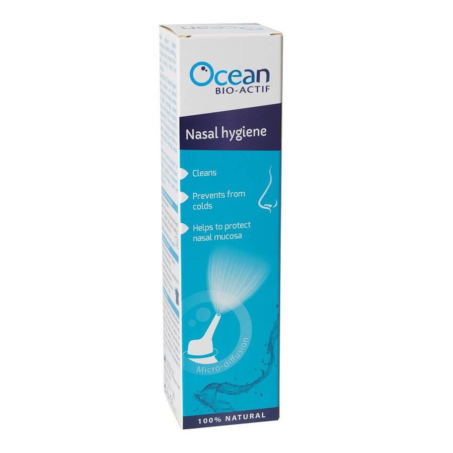 Ocean Bio-Actif Higiene Nasal, Agua de mar isotónica para adultos, 125ml, Yslab