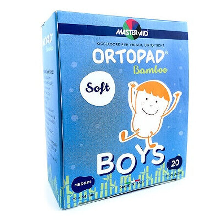 ORTOPAD SOFT Boys Master-Aid Medium, 76x54 mm, 20 stuks, Pietrasanta Pharma