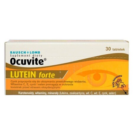 Ocuvite Lutein Forte, 30 gélules, Bausch Lomb