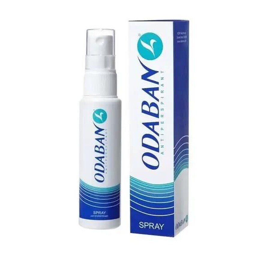 Odaban - Discrete spray voor oksels, voeten, handpalmen en gezicht, 30 ml, Mdm Healthcare