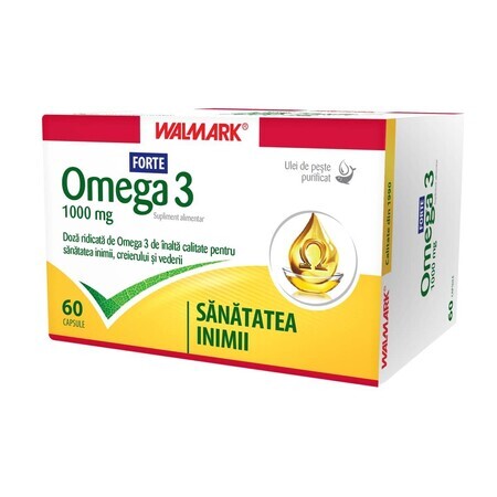 Omega 3 Forte 1000 mg, 60 cápsulas, Walmark