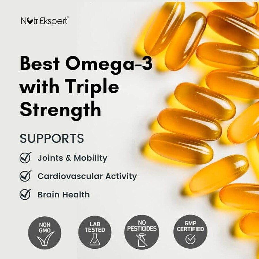 Omega 3 triple concentrado, 50 cápsulas, Solgar