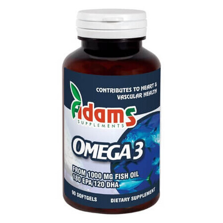 Omega 3, 90 cápsulas, Adams Vision