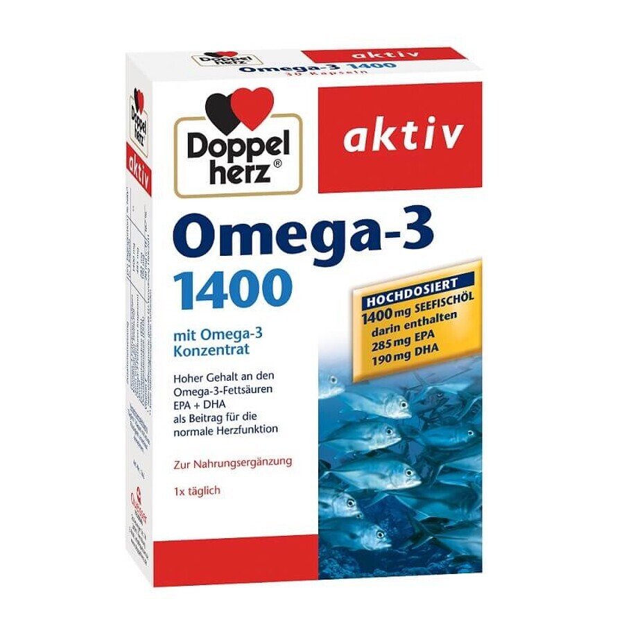 Omega-3 1400, 30 capsule, Doppelherz