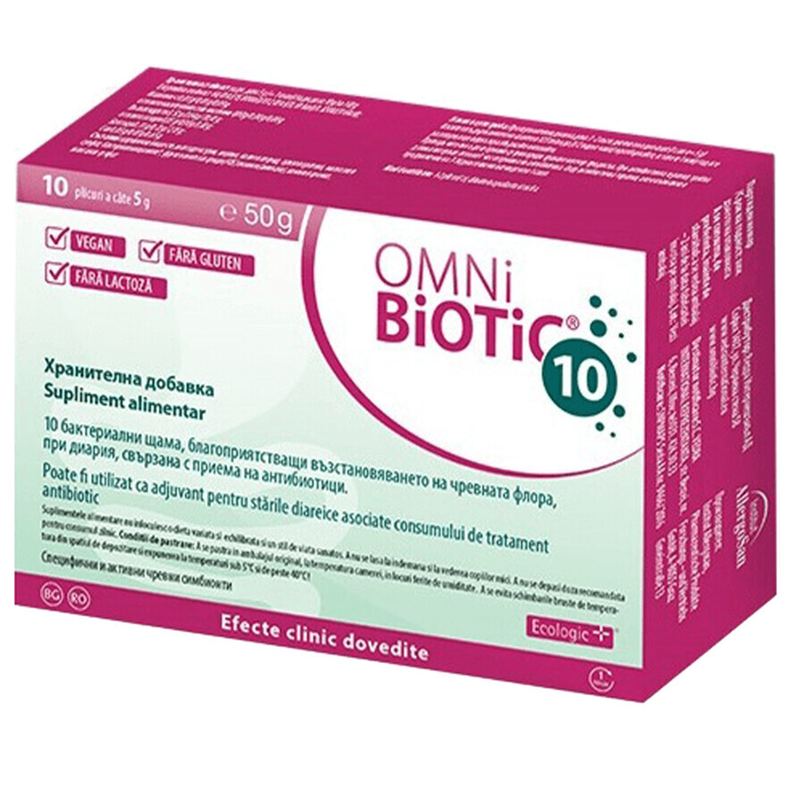 Omni-Biotic 10, 10 sobres, Instituto AllergoSan (OmniBiotic)