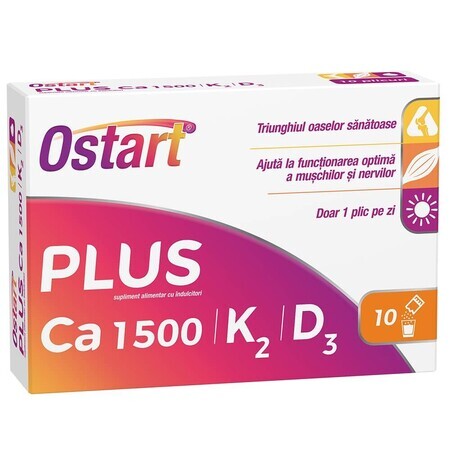 Ostart Plus Ca 1500 + K2 + D3, 10 Portionsbeutel, Fiterman