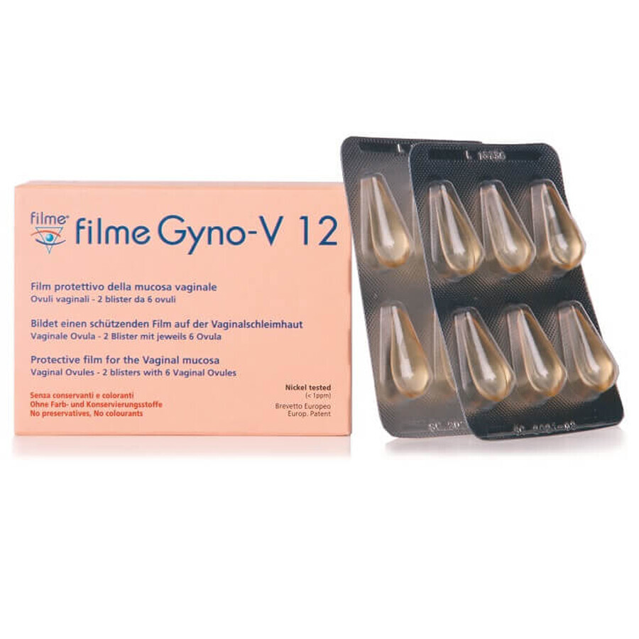 Gyno-V Láminas para óvulos, 12 unidades, Láminas