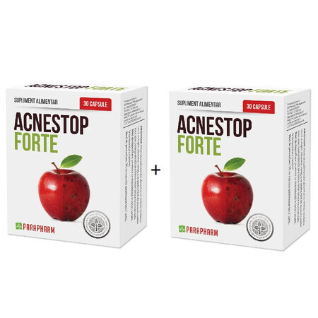 Acnestop forte pakket, 30+30 capsules (1+1), Parapharm