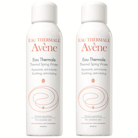 Envase de agua termal en spray, 150 ml + 150 ml, Avene