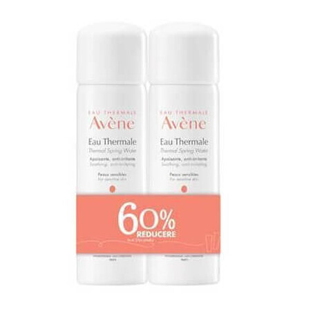 Pachet Apa termala spray, 50 ml + 50 ml, Avene