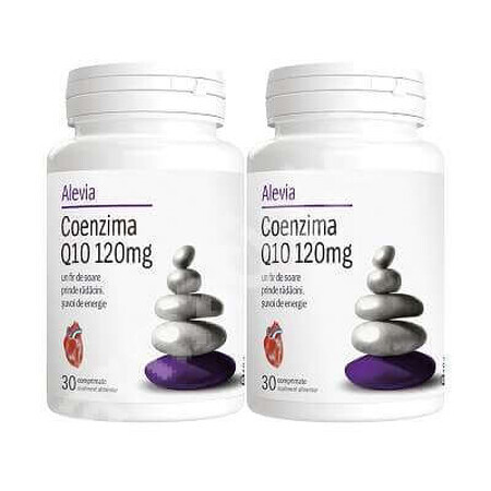 Pachet Coenzima Q10 120mg,  30 comprimate (1+1), Alevia