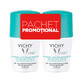 Vichy 48h Desodorante Roll-On con Fragancia, 50 ml + 50 ml