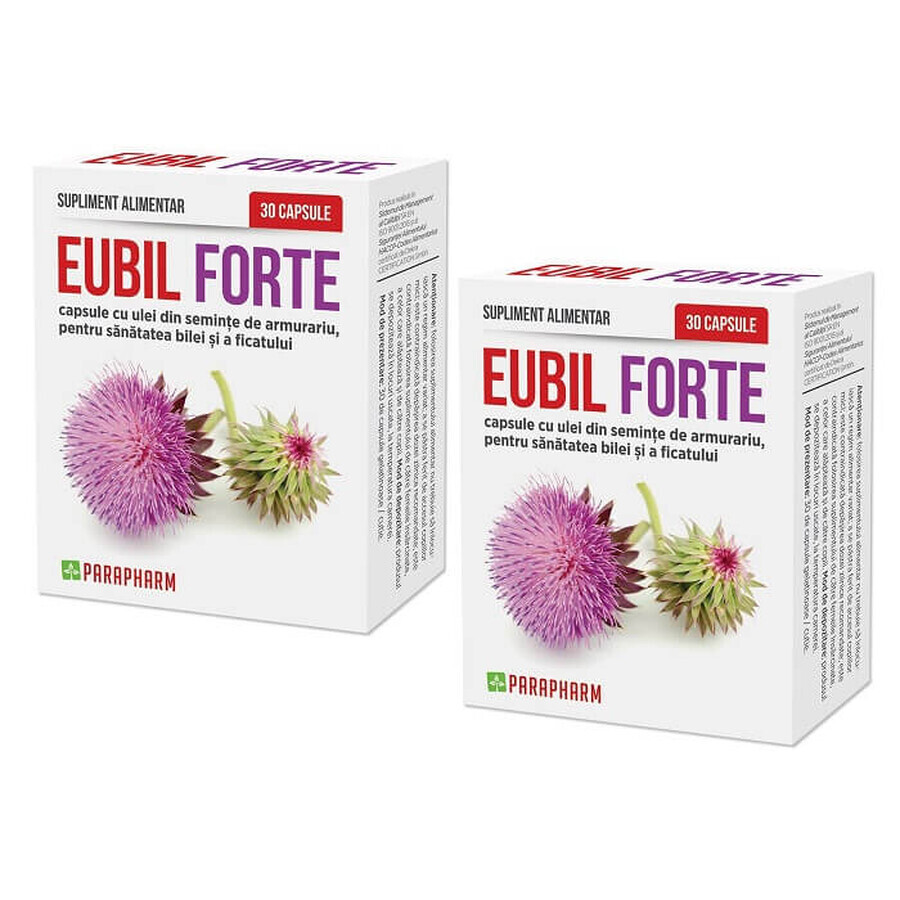 Eubil Forte envase, 30 cápsulas + 30 cápsulas, Parapharm