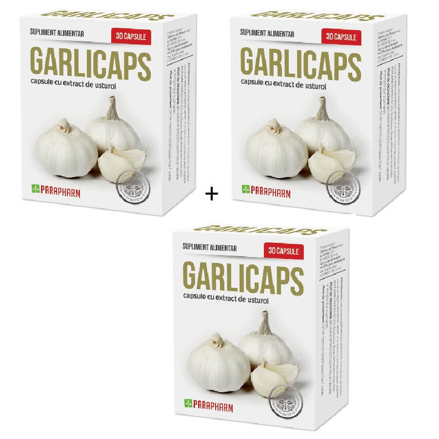 Garlicaps pack, 30 cápsulas (2+1), Parapharm