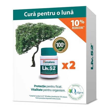 Paquete Liv 52 100 + 100 comprimidos Himalaya (-10% de descuento)