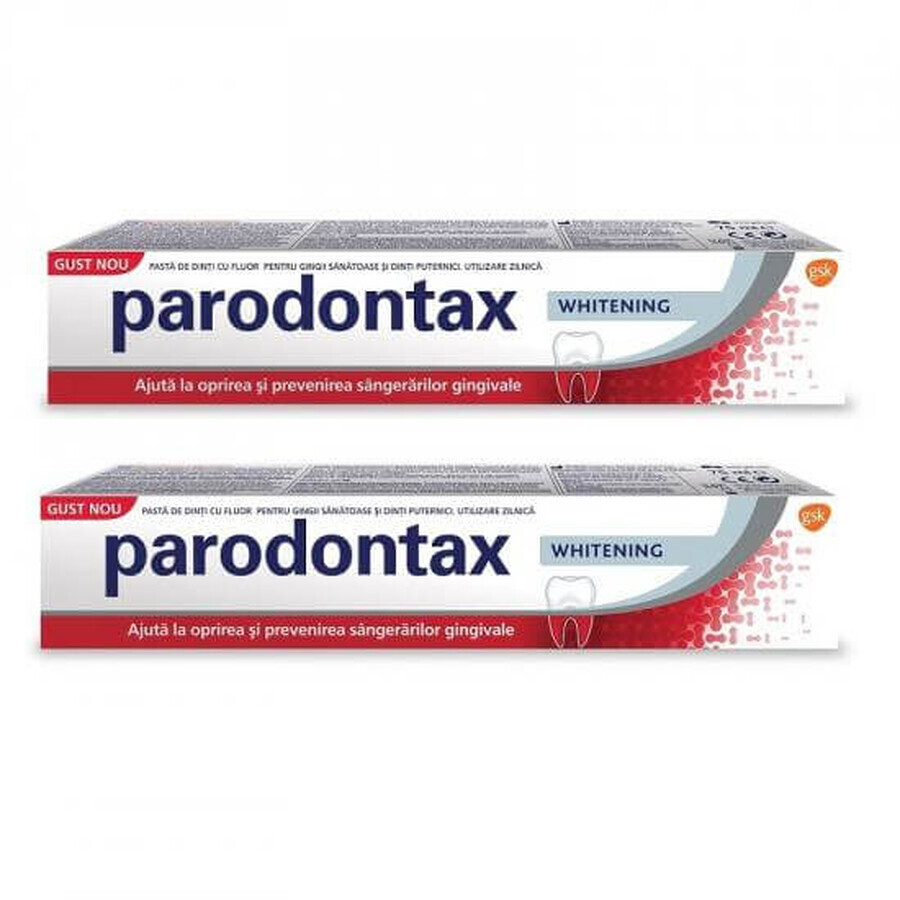 Pasta de dientes blanqueadora Parodontax, 75 ml + 75 ml, Gsk