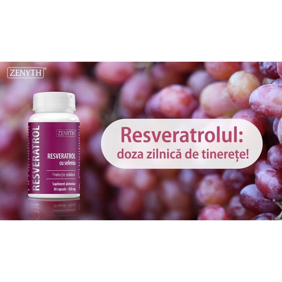 Resveratrol mit Selen Packung, 30+30 Kapseln, Zenyth