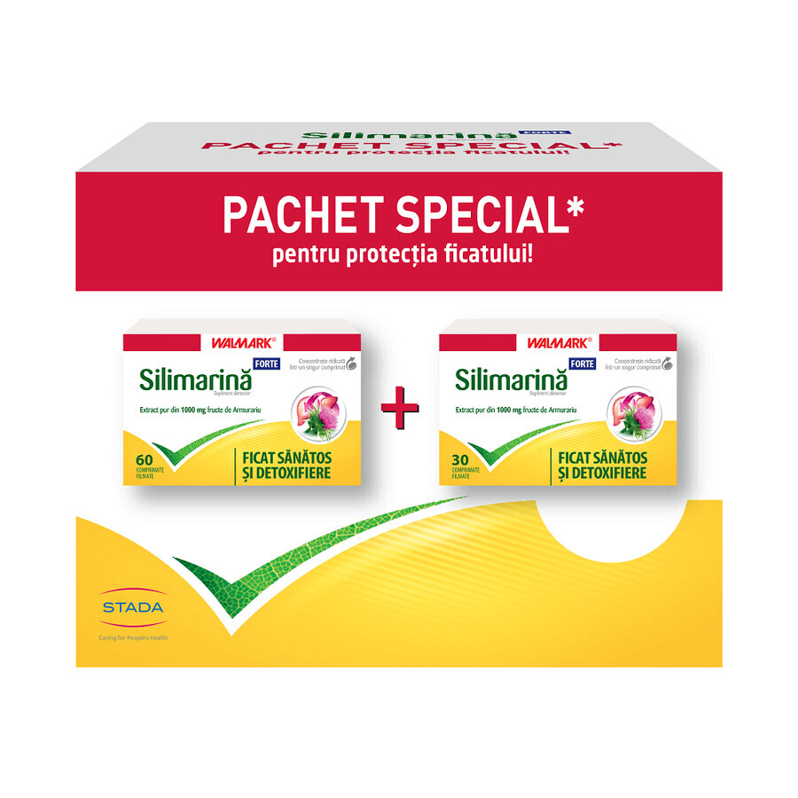 Silimarin Forte pack, 60 + 30 comprimidos, Walmark