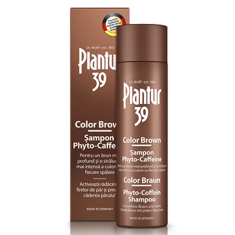 Champú Plantur 39 Color Marrón Phyto-Caffeine, 250 ml, Dr. Kurt Wolff