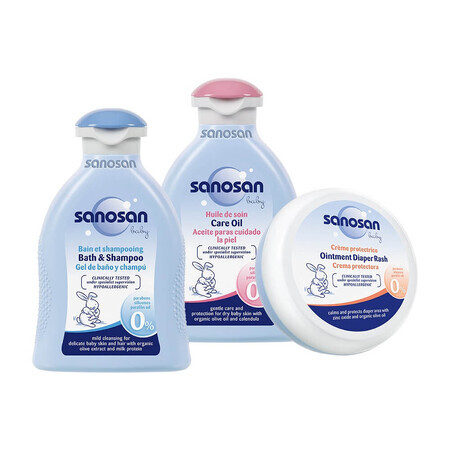 Envase de aceite, espuma y crema, 550 ml, Sanosan