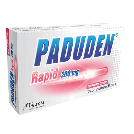 Paduden Rapid 200mg, 10 comprimidos, Terapia