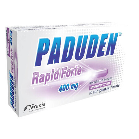 Paduden Rapid Forte 400 mg, 10 comprimate, Terapia