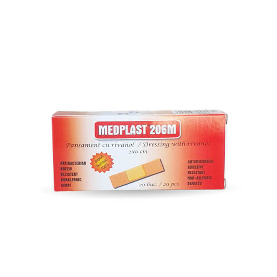 Verband met rivanol Medplast 405 M voor snijden, 40x5 cm, Mebra