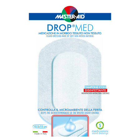 Pansement postopératoire Drop Med 10,5x15 cm, 5 pièces, Pietrasanta Pharma