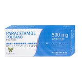 Paracetamol Polisano 500 mg, 20 tablets, Polisano