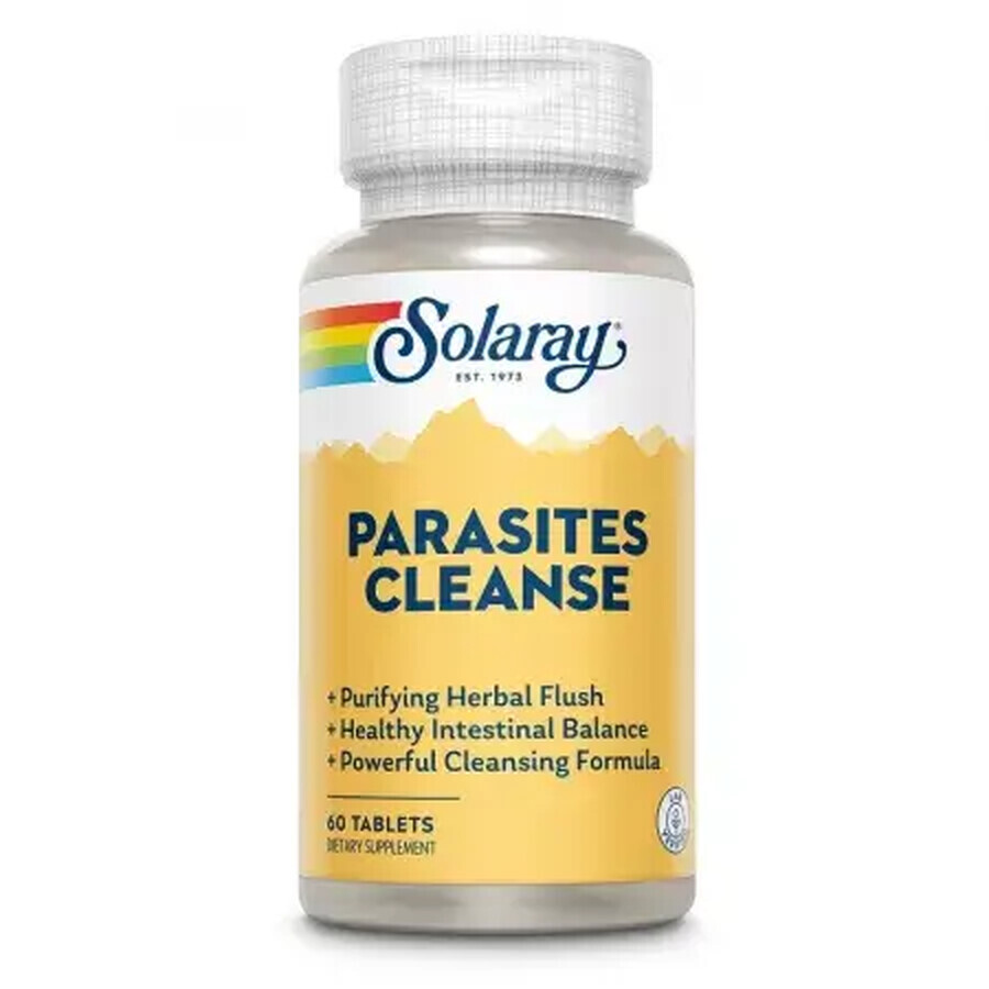 Parasites Cleanse Solaray, 60 comprimidos, Secom