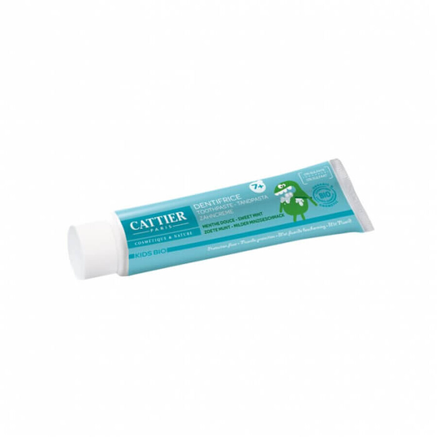 Dentifrice bio pour enfants +7 ans, 50 ml, Cattier