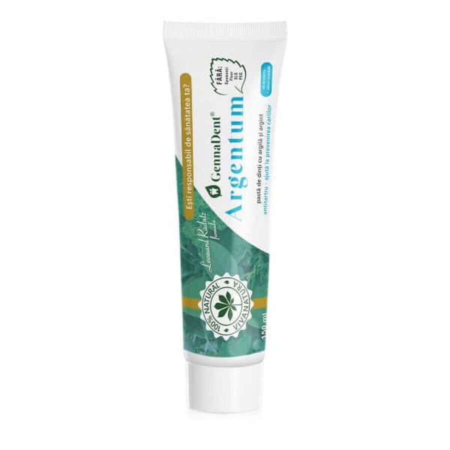 Dentífrico GennaDent Argentum, 150 ml, Vivanatura