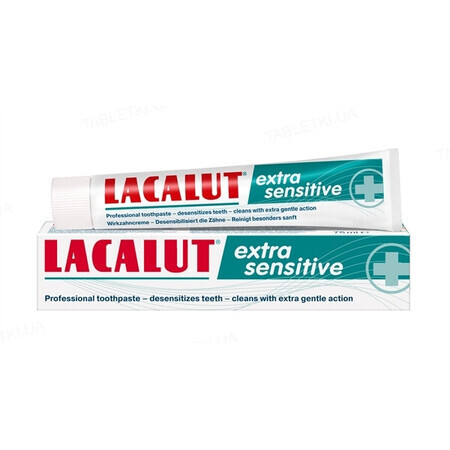 Dentífrico Lacalut extra sensible, 75 ml, Theiss Naturwaren