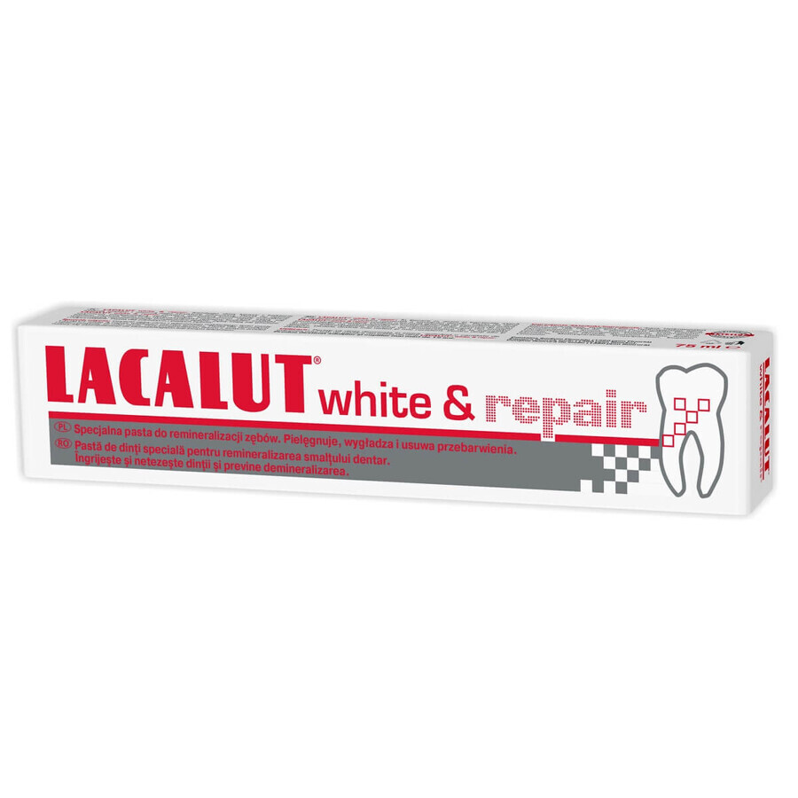 Lacalut Blanco Reparador Dentífrico Medicinal, 75 ml